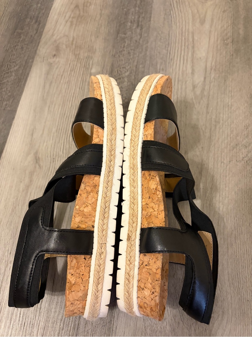 Adrienne Vittadini Pritin Sandal Comforting Cork Footbed Size 8 - Picture 6 of 7